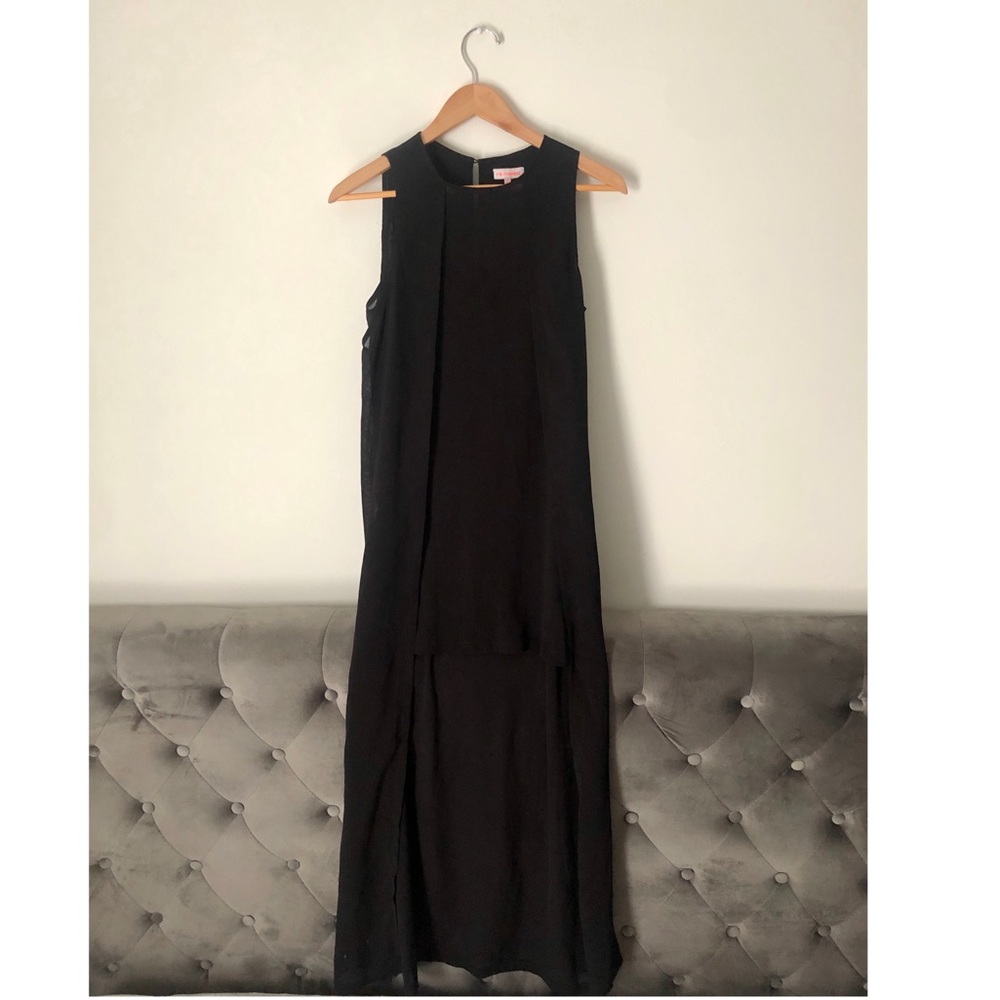 Black Layered Shift Dress